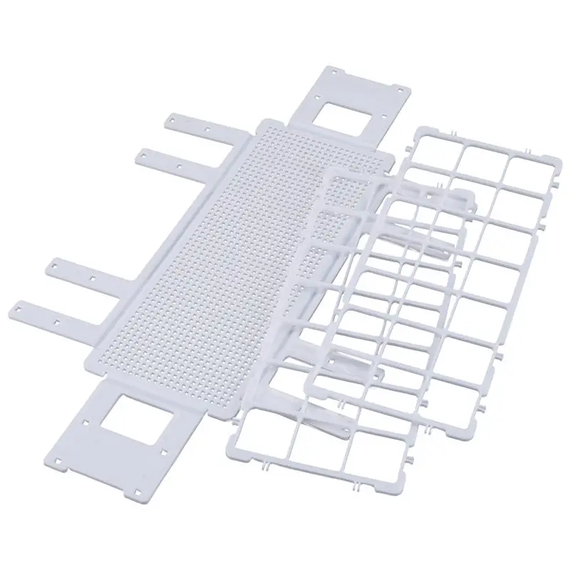 BREUAILY - Support Pour Tubes à Essai 3 étages, 21 Trous (30mm), En Plastique Blanc - Idéal Labo Ou Rangement Créatif !