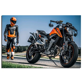 

KTM 790 Duke Super Motorcycle Wall Art Posters Canvas Cloth Fabric Print for Home Decor