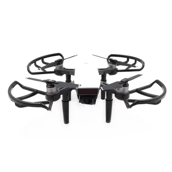 

4pcs/lot Propeller Guards and Heightened Landing Gear Legs Protection kit For DJI Spark combo parts accessories propeller guard
