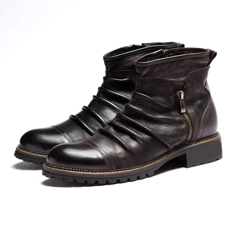 mens western style chelsea boots