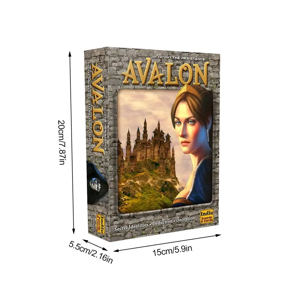 1 Набор устойчивая настольная игровая карта Avalon прочная Таро забавная бумага с