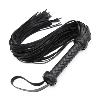 Genuine Leather Pimp Whip Riding Crop Horse Whip Flogger Sex Spanking Paddle BDSM Slave Femdom Bondage Exotic Sex Toy For Couple 3