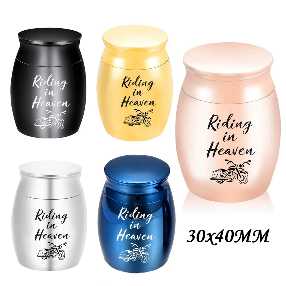 

Small Cremation Keepsake Urns for Human Ashes Motorcycle Small Funeral Urns for Ashes Aluminum Alloy Cremation Funeral Urn
