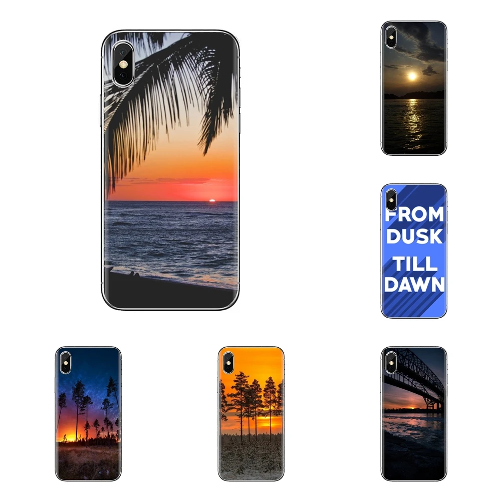 Для Xiao mi 6 A1 Max x 2 5X 6X Red Note 5 5A 4X 4A A4 4 3 Plus Pro Dusk до рассвета закат прозрачный мягкий