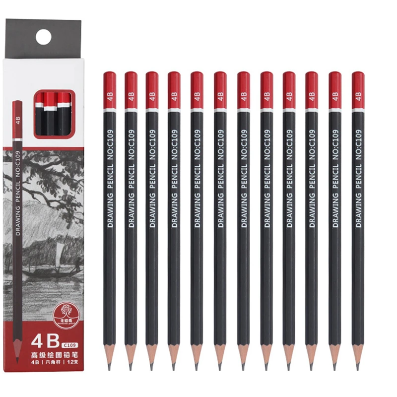12 шт./упак. профессиональный набор для рисования карандаш магазина канцелярских принадлежностей офисные