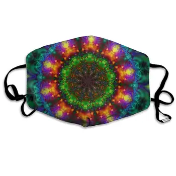 

Abstract 3D Mandala Rainbow Psychedelic Flower Trippy PatternAnti Dust Breathable Masks for Men Skate Mouth-Muffle Creative