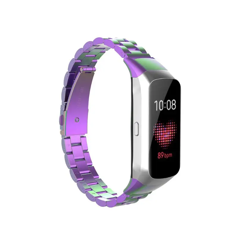 Ремешок для часов из нержавеющей стали Quick Release ремешок для samsung Galaxy Fit SM-R370 часы