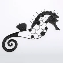 Металлические садовые настенные подвесные-морские лошади-для дома, сада и украшения стен