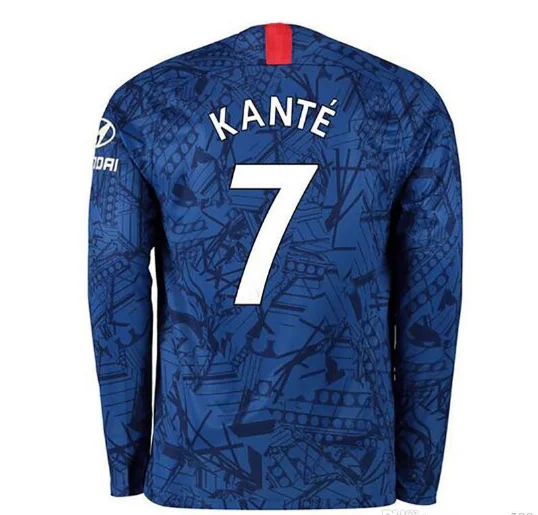 Опасности KANTE Chelsea jersey home Away пулишича HUDSON-ODOI Игуаин WILLIAN 19/20 футбольного клуба «Челси» рубашка с длинным рукавом - Цвет: shirt