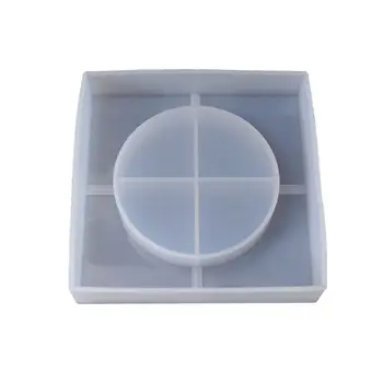 

Hot Square Ashtray Molds DIY Crystal Epoxy Mold Mirror Silicone Mould Crafts Making