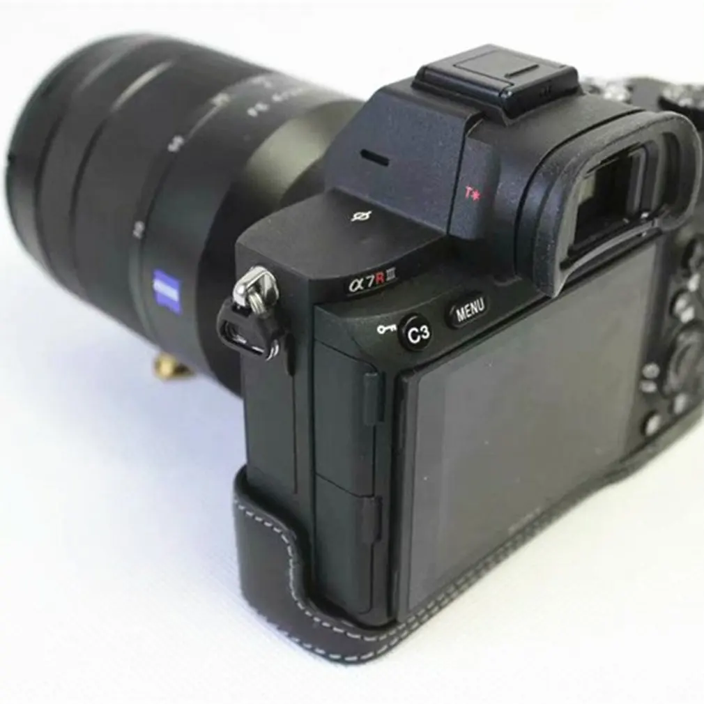 Сумка для камеры из искусственной кожи, чехол для камеры sony Ilce9 A9 A7Iii A7Riii, прочный портативный чехол на половину, чехол на дно
