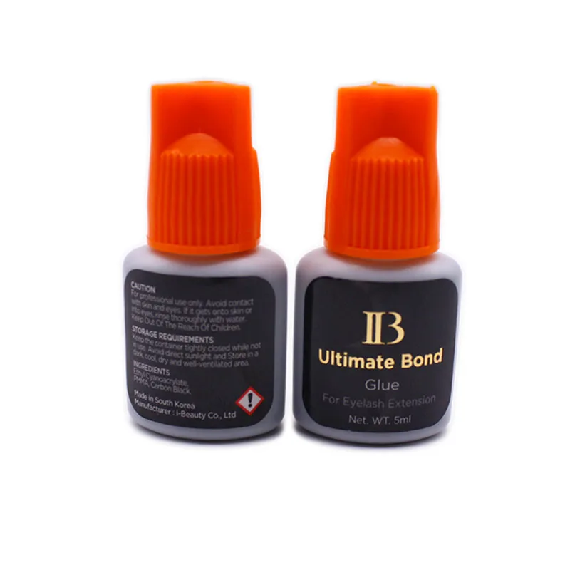 2 бутылки I Beauty Korea IB Ultimate Bond клей для наращивания отдельных ресниц с оранжевой