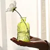 Creative Simple Glass Vase For Flowers Carved Vase Desktop Home Decoration Accessories Flower Decoration 2