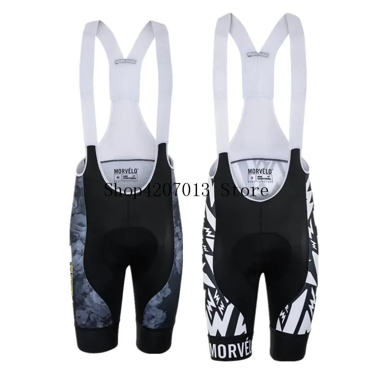 

MORVELO Cycling Bibs Shorts Mountain Bike Breathable Men's Bike Gel Padded Tights Triathlon Man Pro Licra Bicycle Pants