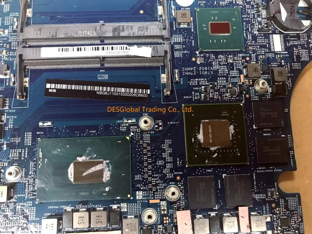 New  NBG6J11001 14302-1 Mainboard For ACER For ASPIRE VN7-592G Laptop Motherboard 448.06B08.0011 i7-6700