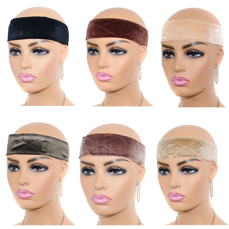 Velvet Wig Grips Head Band For Women Comfortable Adjustable Non Slip Wig Grip Headband For Wig Hair Accessories
