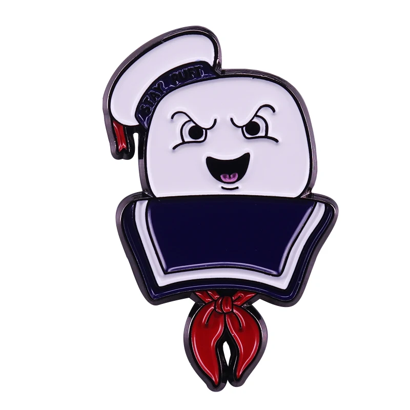 Брошь Mr.Stay Puft на лацкан Мужская брошь в виде охотников-змей шляп рюкзаков |