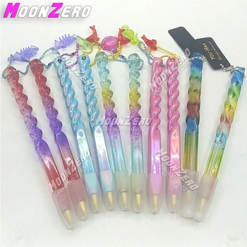 

New Rainbow Colorful Ocean Pen With Chain Embroidery Wax Diamond Painting Cross Stitch Point Drill Mosaic Tool Kits Gift Box