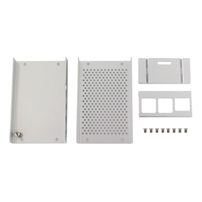 Raspberry Pi 4 Model B Aluminum Case Silver Black Box Metal Shell Optional Cooling Fan Heat Sinks for Raspberry Pi 4
