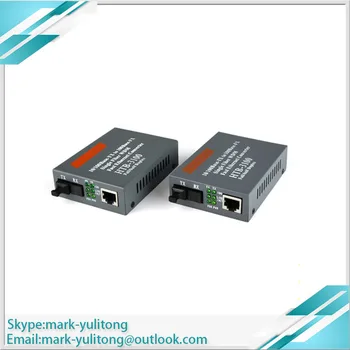 

1 Pair HTB-3100AB 25KM AB 10/100Mbps FTTH Fiber Optical Transceiver Media Converter Single Mode Fiber Transceiver Single Mode