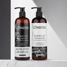Free Sulfate 500ML Professional Natural Lonstin Moroccan Argan Oil Hair Treatment Shampoo And Conditioner