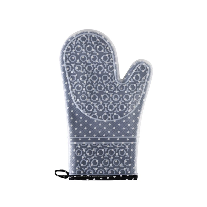 1-2Pcs Double Layer Oven Mitts Thicken Silicone Kitchen Gloves Non-Slip Oven Pot Holder Heat Resistant Baking Cooking BBQ Gloves