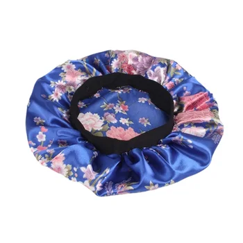 

Comfortable Women Fashion Wide Band Satin Bonnet Hair Cap Night Sleep Hat Ladies Turban