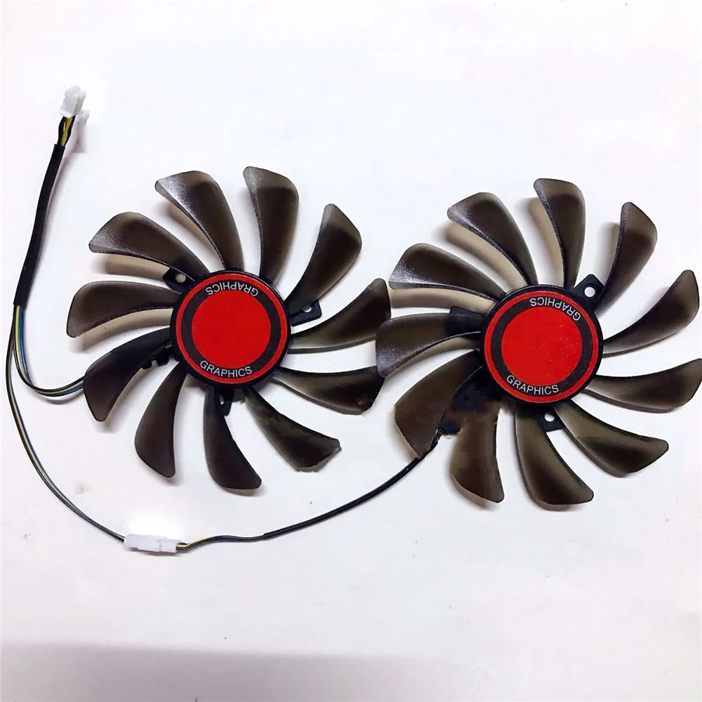 Replacement Graphics Card Dual Fan for XFX RX580 584 588 95mm Video