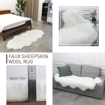 

Carpet Floor Wave Shape Home Fluffy Rugs Wool Carpet Multicolored 180X80cm Dining Room Decoration Chair Bedroom Mat
