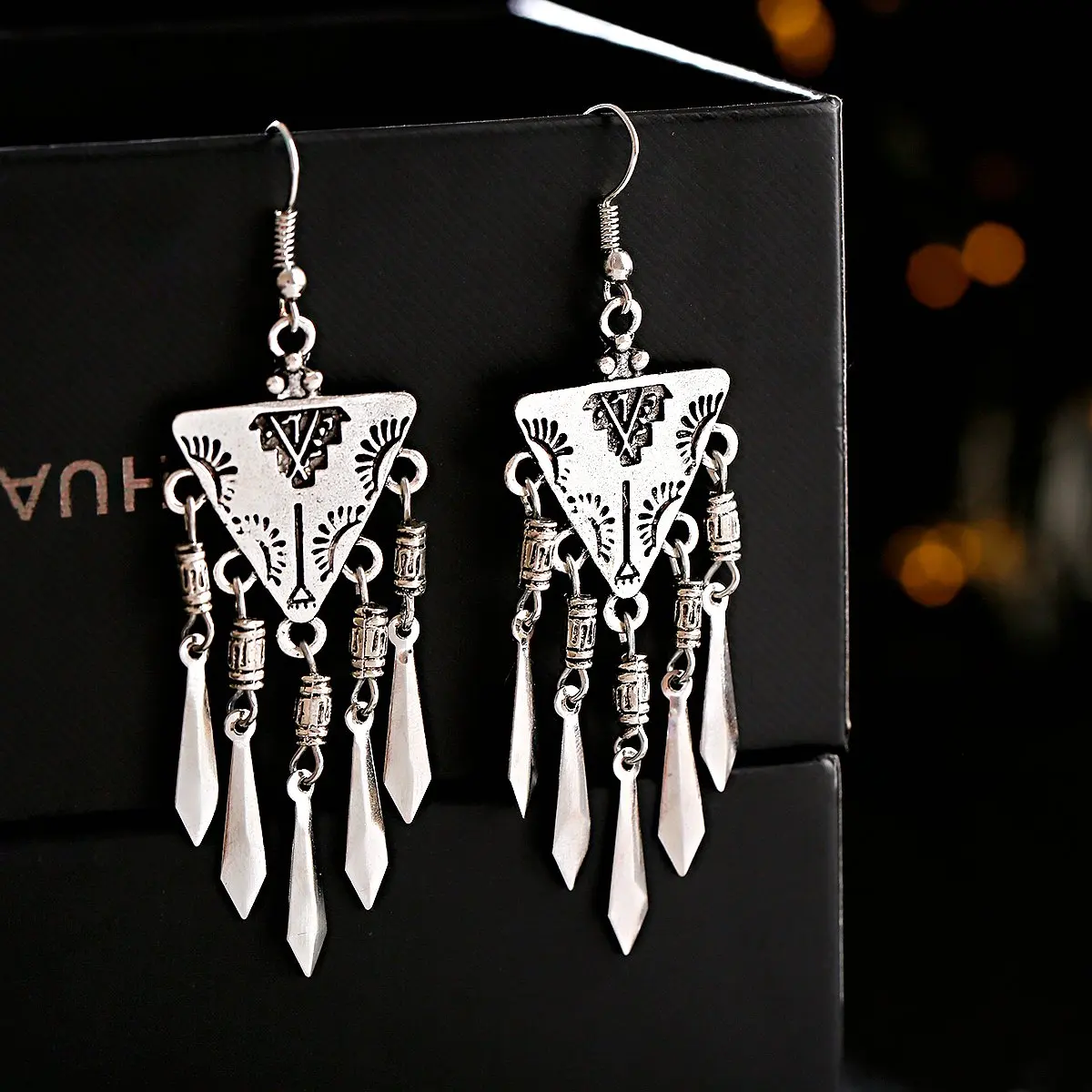 Chain Earrings for Women Long/Ethnic Earring Aesthetic Geometric Gypsy Dangle Ear Rings Indian Jhumka Jewelry Gift Kolczyki Girl dangle earrings long earrings drop earrings
