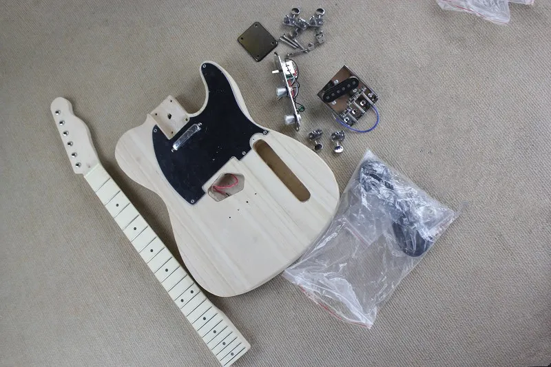 

Free shipping High Quality Chinese Factory Custom New Natural Self assembly TL Electric guitar