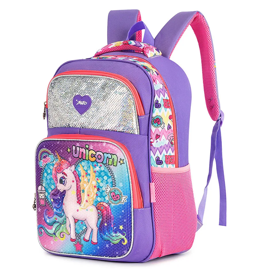 Sequins Unicorn School Bag with Large Capacity