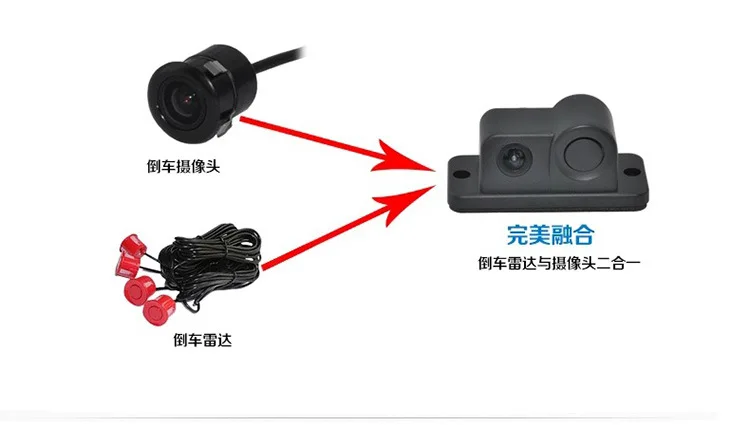 Pick up recorder DVR два в одном на плате камера Веб-камера с реверсивным радар обнаружения PZ452