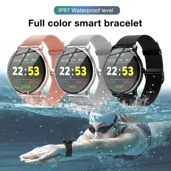 

R88 Fashion Smart Bracelet Round Screen Bluetooth Step Heart Rate Blood Pressure Oxygen Sleep Monitoring IP67 Waterproof Watch