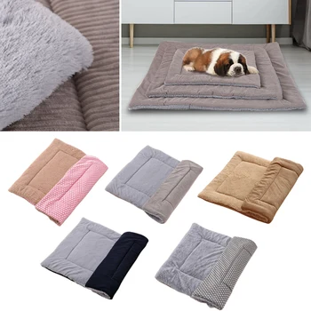 

S/m/l Pet Soft Bed Mat Winter Cold Weather Thick Warm Dog Cat Pad Double-side Available Puppy Kitten Cushion Sofa Mats