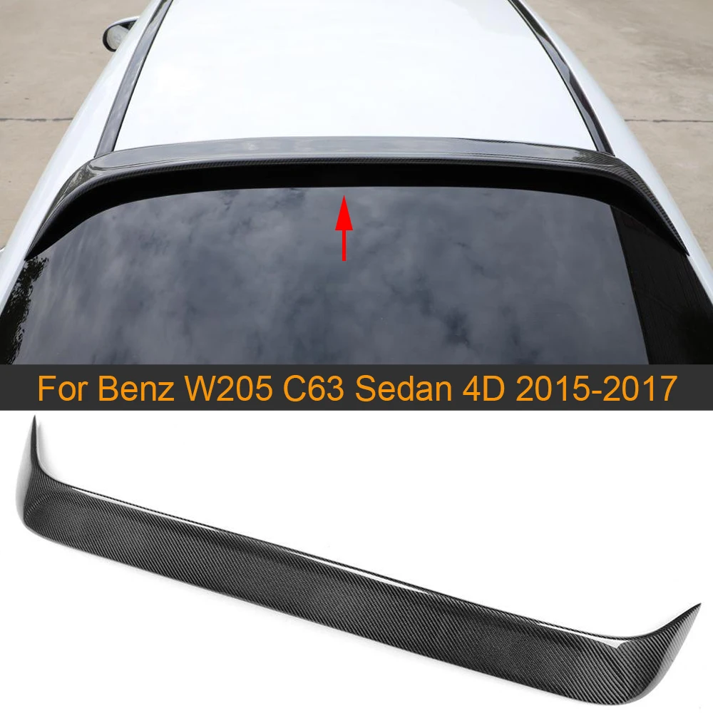 Спойлер на заднюю крышу из углеродного волокна класса C для Mercedes Benz W205 C63 AMG C200 C250