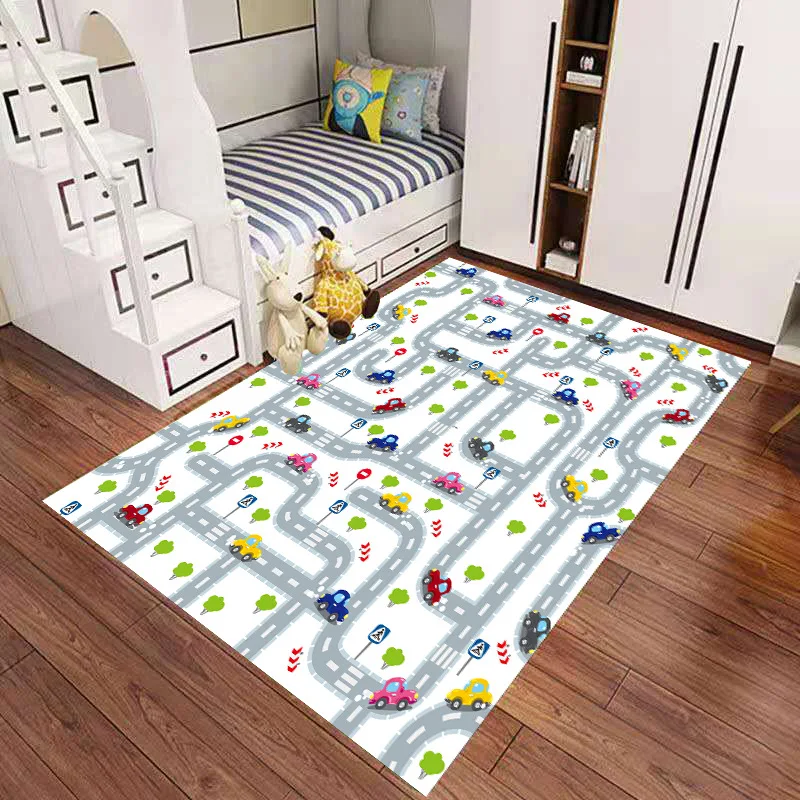 New Nordic Snow Toys Car Mats Map Children's Play Area Rug Pad Urban Road Games Collapsible Building Parking Lot | Игрушки и хобби