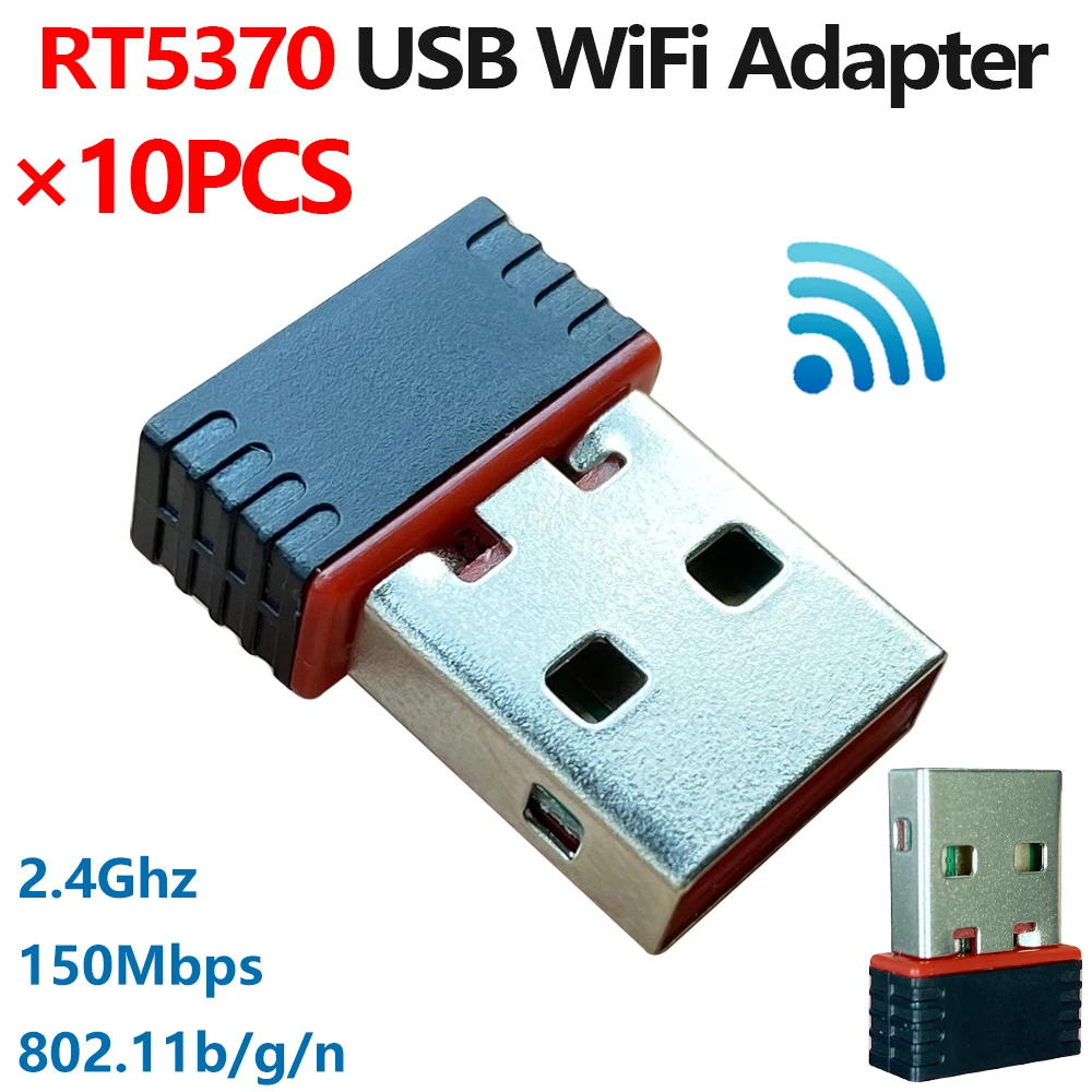 [10 шт.] Мини USB Wi Fi 5370 Ralink RT5370 чип 150 Мбит/с 2 4 ГГц кард USB2.0 вращающийся Беспроводной