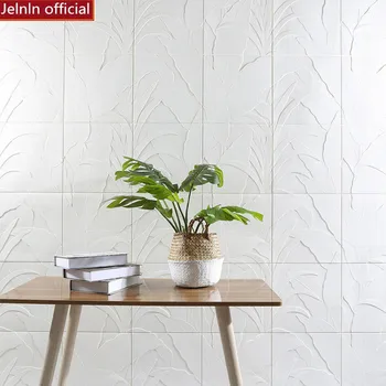 

Self-adhesive wallpaper 3D wall stickers banana leaf pattern bedroom living room decoration old wall renovation foam wallpaper