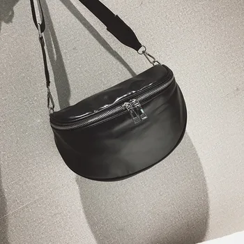 

2020 Korean Fashion Trendy Chest Bag Wide Shoulder Strap Solid Color Soft Face Shoulder Messenger Bag Female Bag Shoulder Bag