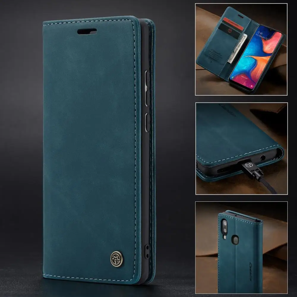

Case For Samsung Galaxy A20E New Retro Magnetic Flip Wallet Leather Phone Card Case For Samsung Galaxy A70 A50 A40 A30 Cover