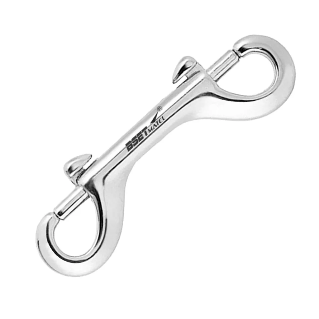 Rustproof 100mm StainlessSteel Clips Dual Ended Bolt Snap Hook Marine Accs