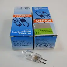 10 шт., OSRAM HLX 64265 6V 30W G4 NAED 54606 лампа, 64265HLX 6V30W галогенная лампа
