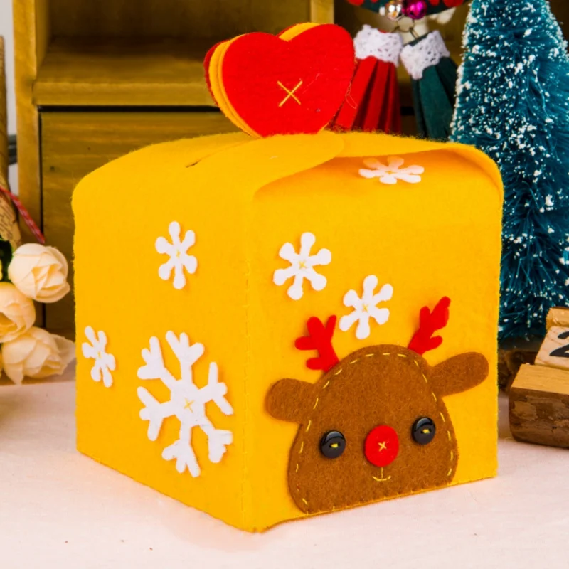 Рождественская коробка, Рождественское украшение ручной работы, набор материалов для творчества, Рождественское украшение, Kerst Doosjes Scatole Natalizie
