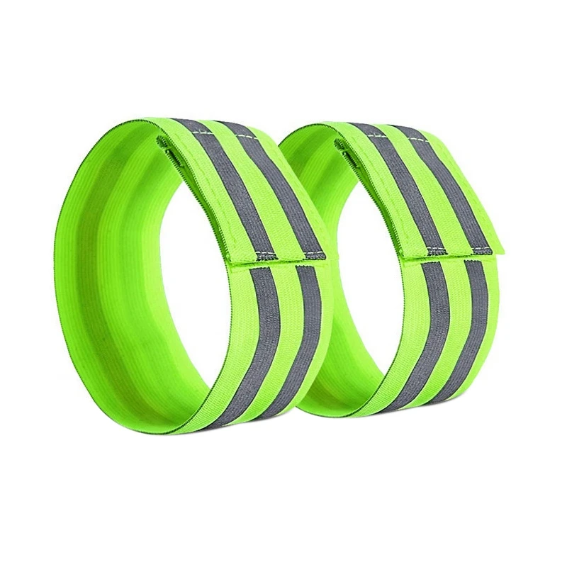

4Pcs Night Reflective Belt Strap Arm Band Outdoor Sports Night Running Cycling Jogging Leg Trousers Band Safety Alert Armlet