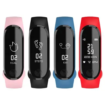 

Hot Sale Heart Rate Blood Pressure Monitor Wristband Bluetooth Sports Smart Bracelet