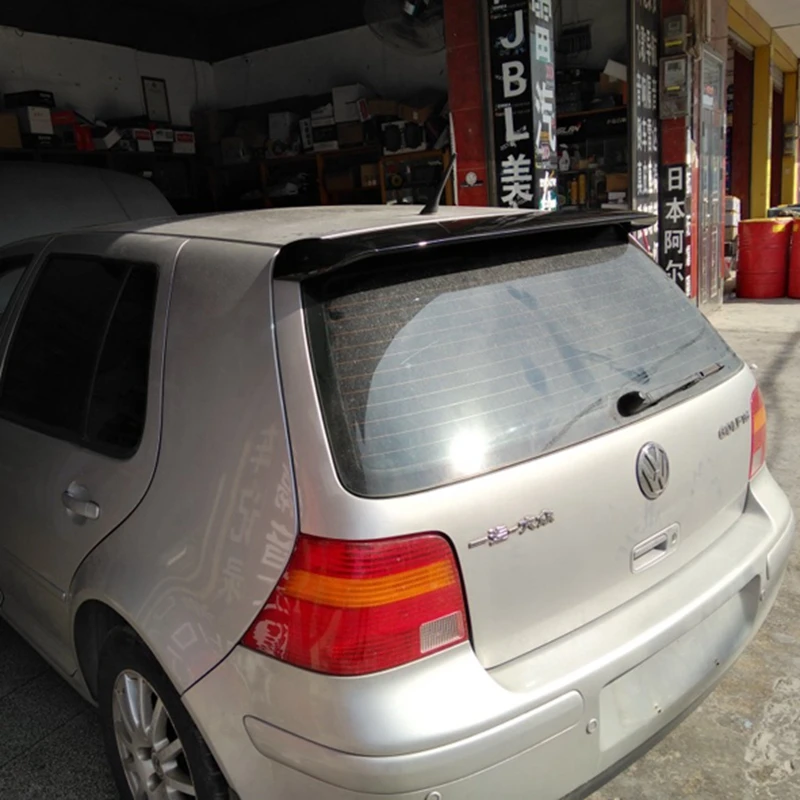 Для Volkswage VW Golf 4 IV MK4 Standard и R32 1998 2004 ABS Неокрашенный Серый задний спойлер на лобовое