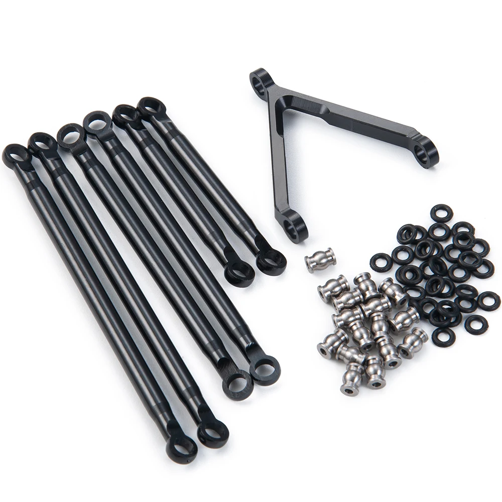 Tringlerie De Direction En Alliage D'Aluminium Pour Voiture RC Axial SCX24 1/24 - Réf. 90081