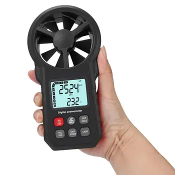 

Dual-use Anemometer Thermometer Pocket Handheld Backlight Digital Wind Speed Gauge Meter Portable Measuring Instruments