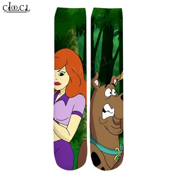 

CLOOCL Drop Shipping 2020 New Style Fashion Newest Cartoon Anime Scooby Doo 3D Print Men's Women's Casual Harajuku Straight Sock